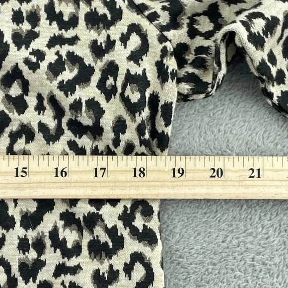 Chicos Leopard Print 3/4 Sleeve Tunic Top Size 1 (M) Polyester/Rayon 0478 - Picture 5 of 8